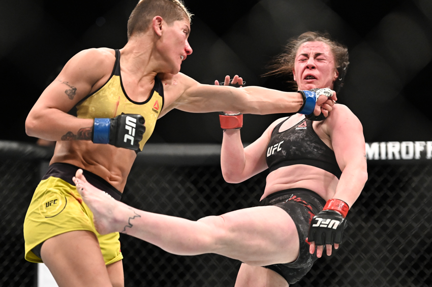  Liverpool MMA star Molly McCann was caught with a massive shot that blinded her temporarily