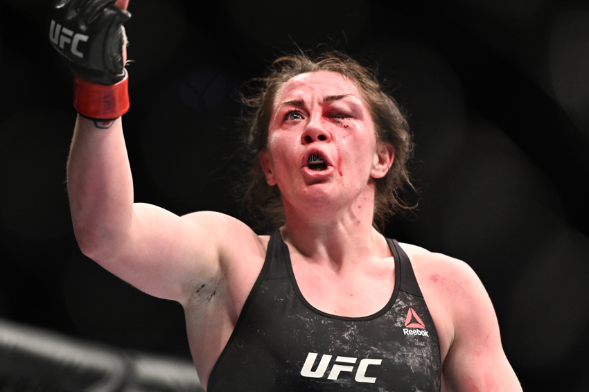  Molly McCann suffered a gruesome eye injury in her UFC win