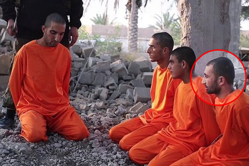  Mosa, seen on the far right, survived two ISIS executions including one which was filmed as part of a sick propaganda video