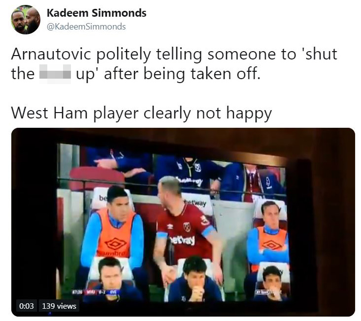  Fans reckon Marko Arnautovic blasted back at one supporter