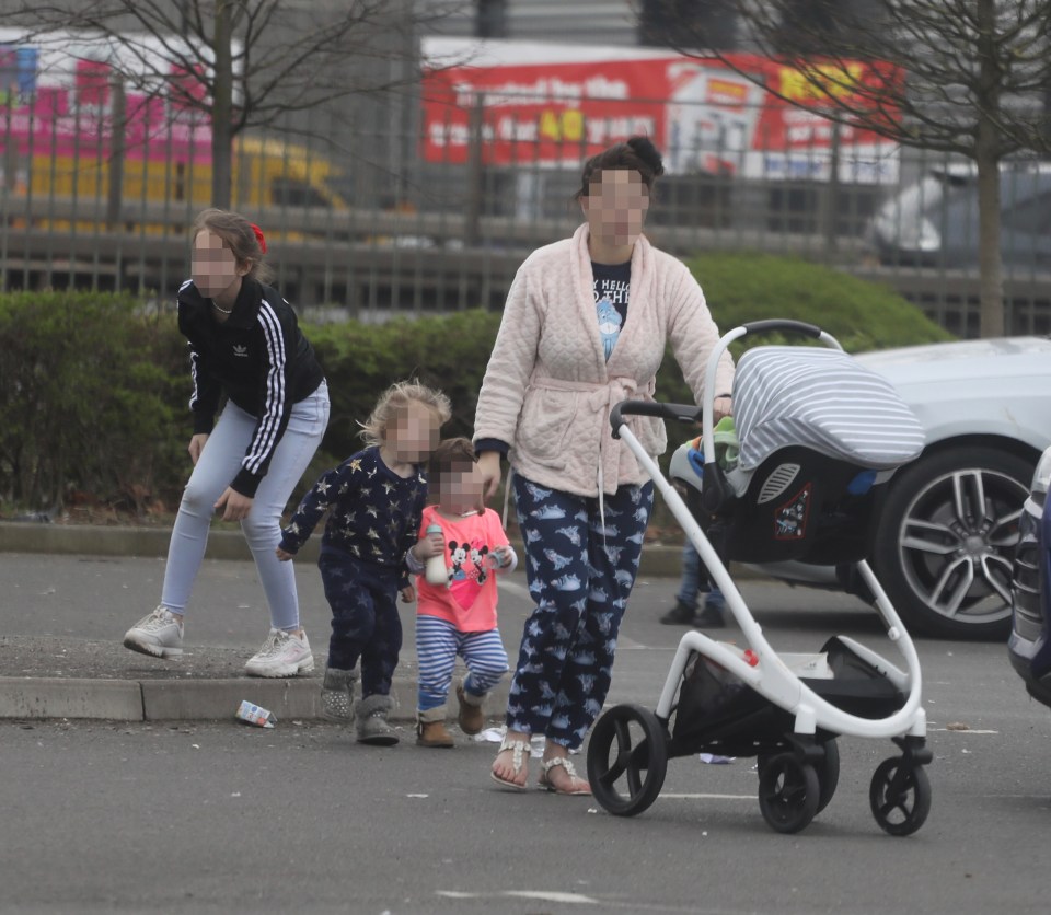  Tesco in Wembley was taken over by a large number of travellers today