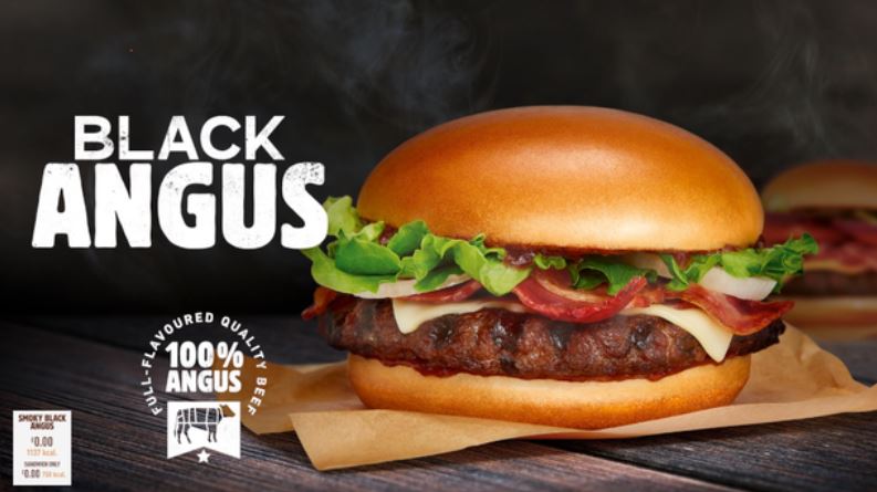  Burger King has added a Black Angus burger to its menu and it's the beefiest one yet