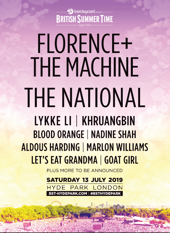  Florence + The Machine will be taking over the park