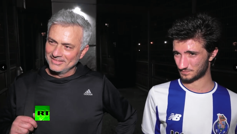  Jose Mourinho plays alongside son Jose Jr in his five-a-side team