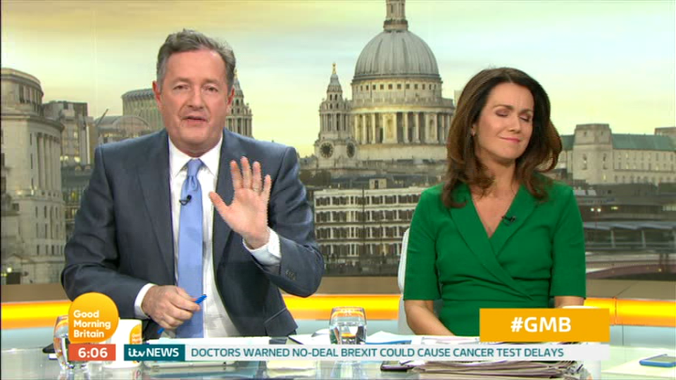  Susanna tried to defend Kylie as Piers launched into his rant