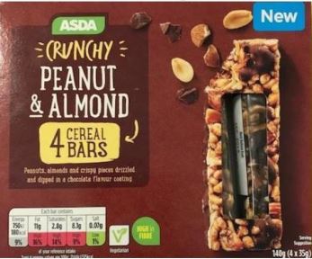  Asda is recalling its peanut and almond bars