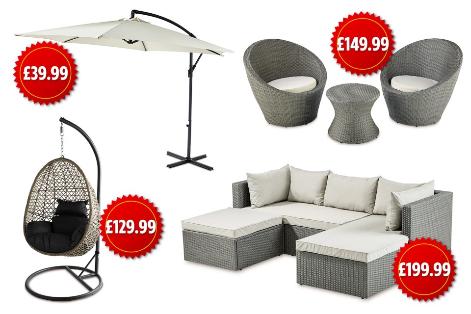  Aldi is selling a host of garden furniture in stores and online from today