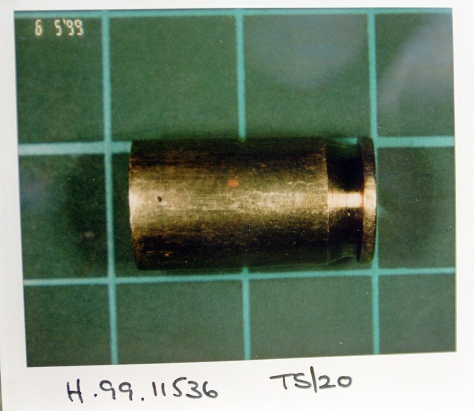 The bullet casing has six indentations which suggested it had been tampered with by hand