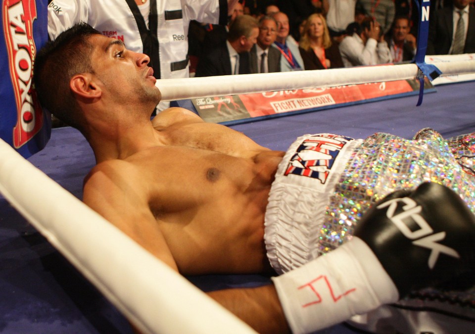  Amir Khan has been knocked out more than once in his career