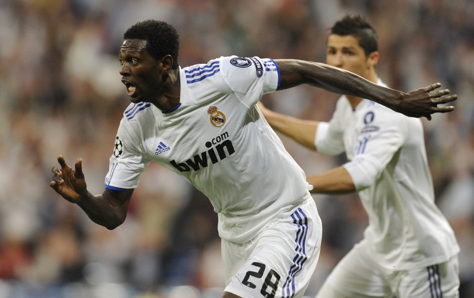  Emmanuel Adebayor spent six months on loan at Real Madrid scoring eight goals in 22 appearances