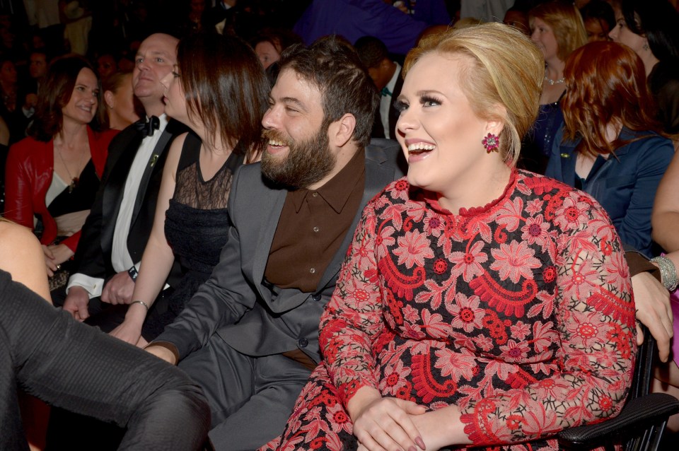  Charity boss Simon and Adele at the 2013 Grammy Awards