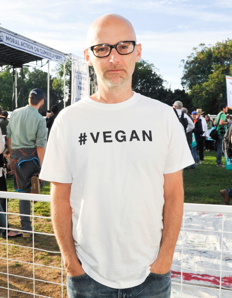  Moby is a vegan and passionate animal rights activist