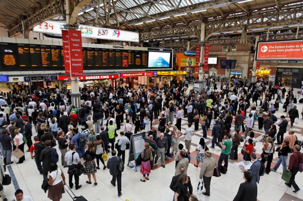 Train station concourse