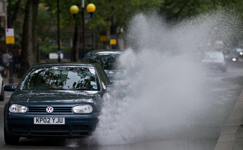  Six million Brits admitted to intentionally driving through a puddle to splash a pedestrian