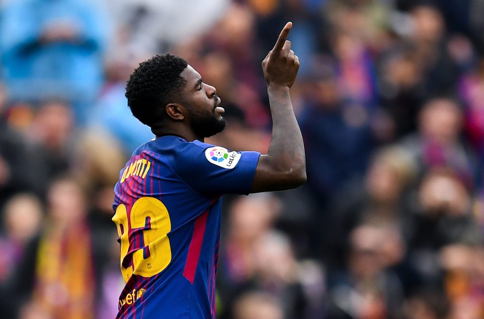  Arsenal are targeting Samuel Umtiti as a potential replacement for Shkodran Mustafi