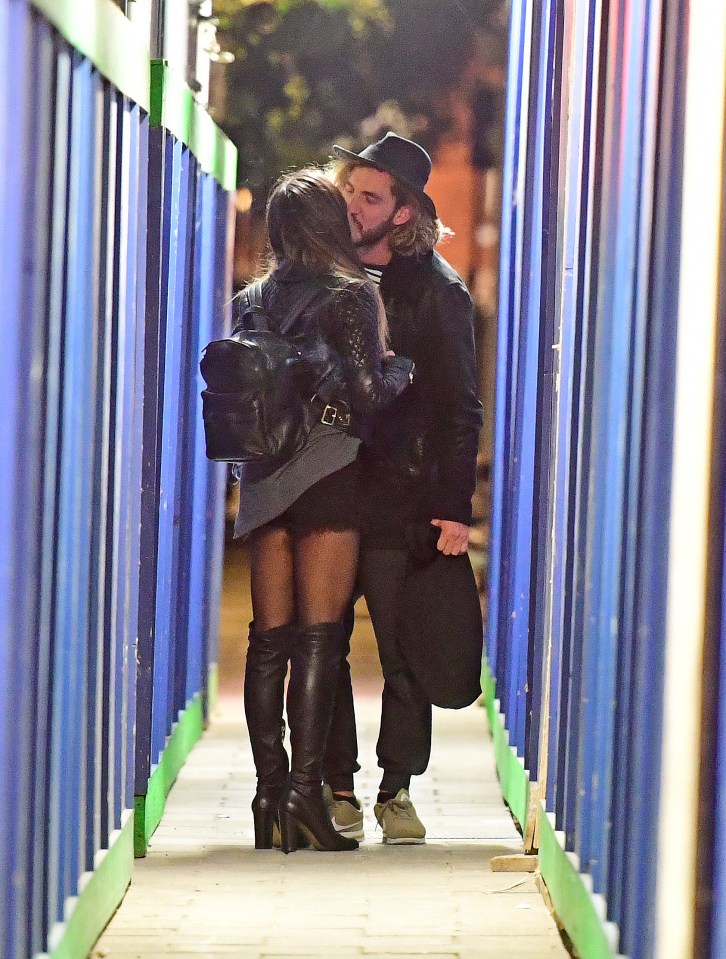  Seann and Katya were caught snogging in the street in October