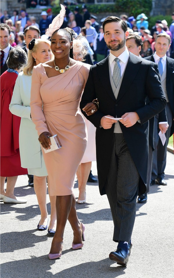  Serena attends the royal wedding in May 2018