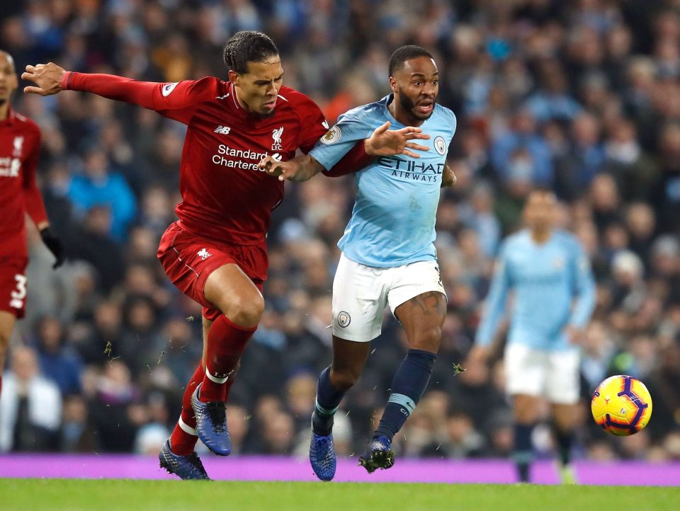  Virgil van Dijk is expected to pip Raheem Sterling to the Player of the Year award this season