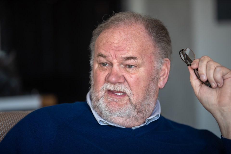  There have been claims Thomas Markle won't ever meet his new royal granchild