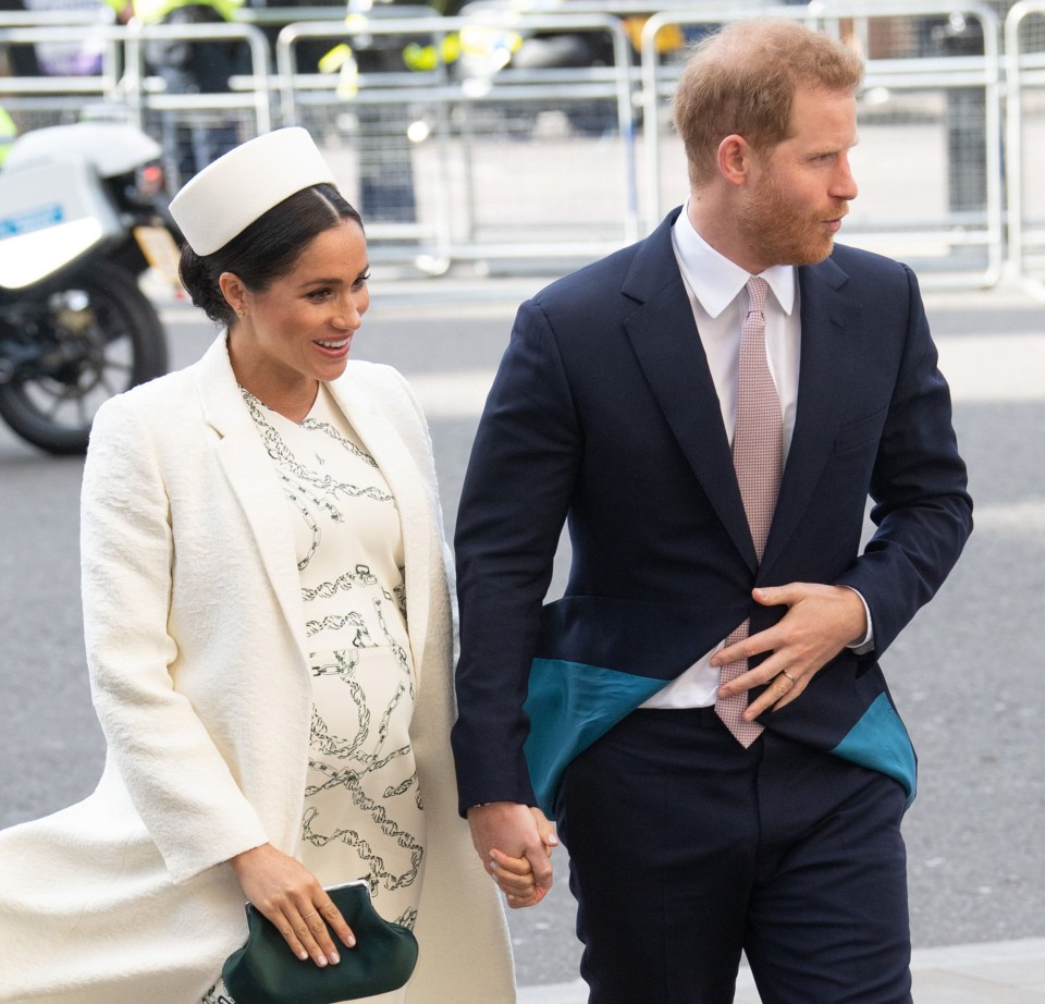  Meghan and Harry attend a Commonwealth service at Westminster Abbey last month