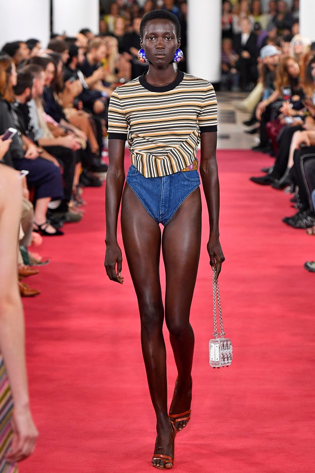  A model walks the runway during the Y/Project show as part of the Paris Fashion Week Womenswear Spring/Summer 2019