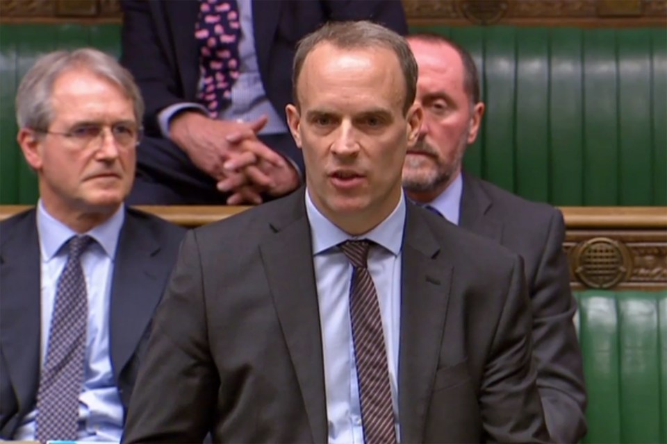 Dominic Raab is second in the poll of Tory members