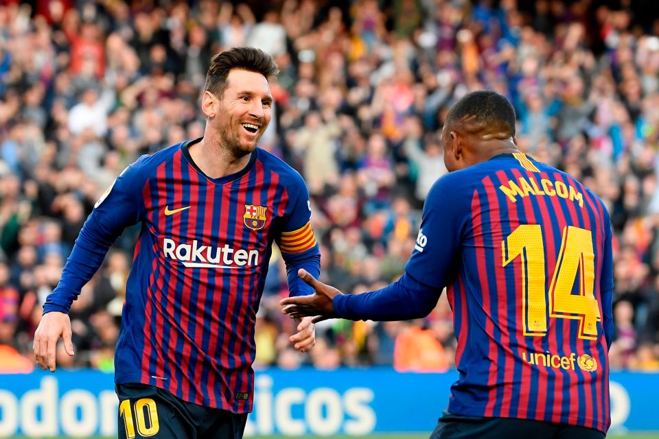  Malcom was full of praise for his team-mate Messi