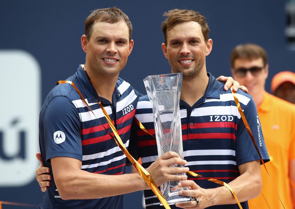  Bryan won his second title alongside twin brother Mike in Miami since returning from surgery