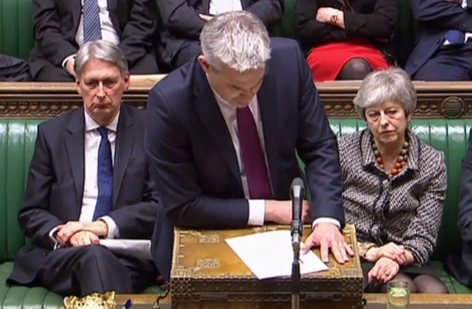  Theresa May looked glum tonight as MPs rejected EVERY single one of the soft Brexit options tonight plunging Britain into yet more chaos