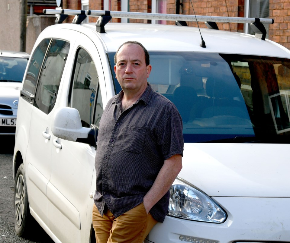  Neville Cook had parked his van outside his home in Warrington, Cheshire