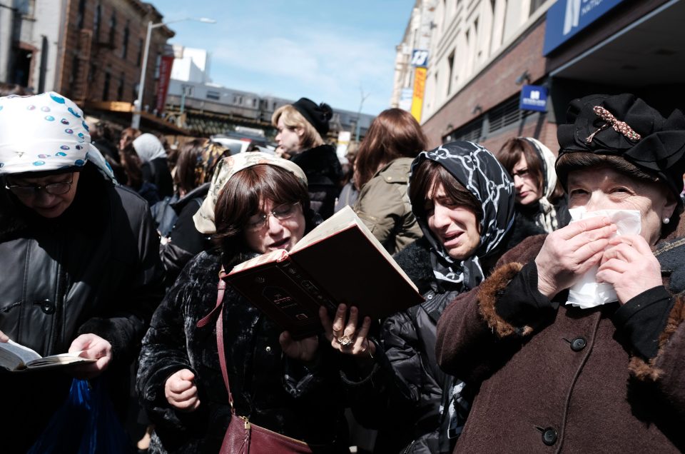  Mourners came from far afield to show their respects