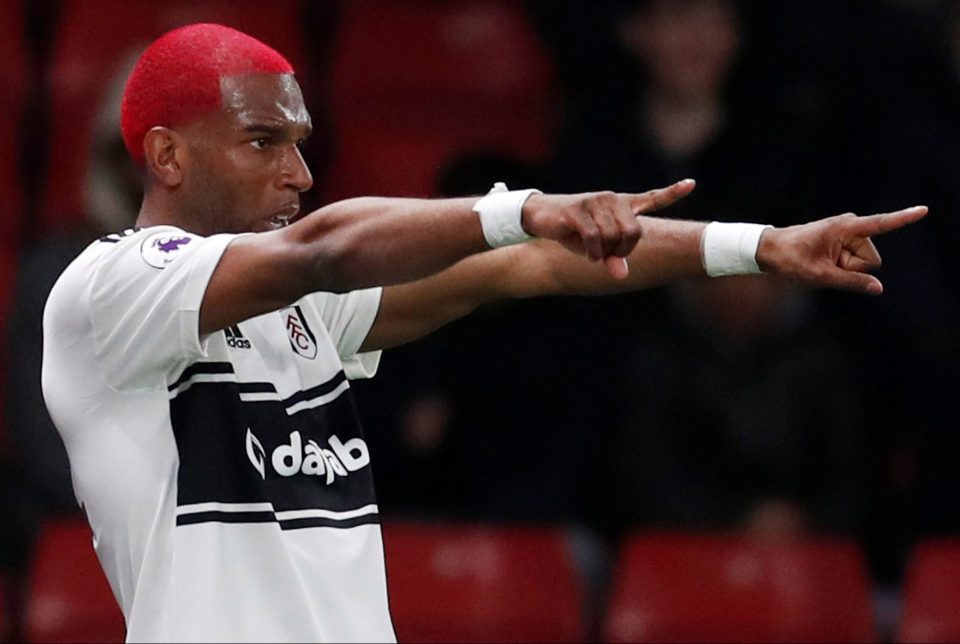  Ryan Babel celebrates giving the lowly Cottagers a lifeline away to Watford