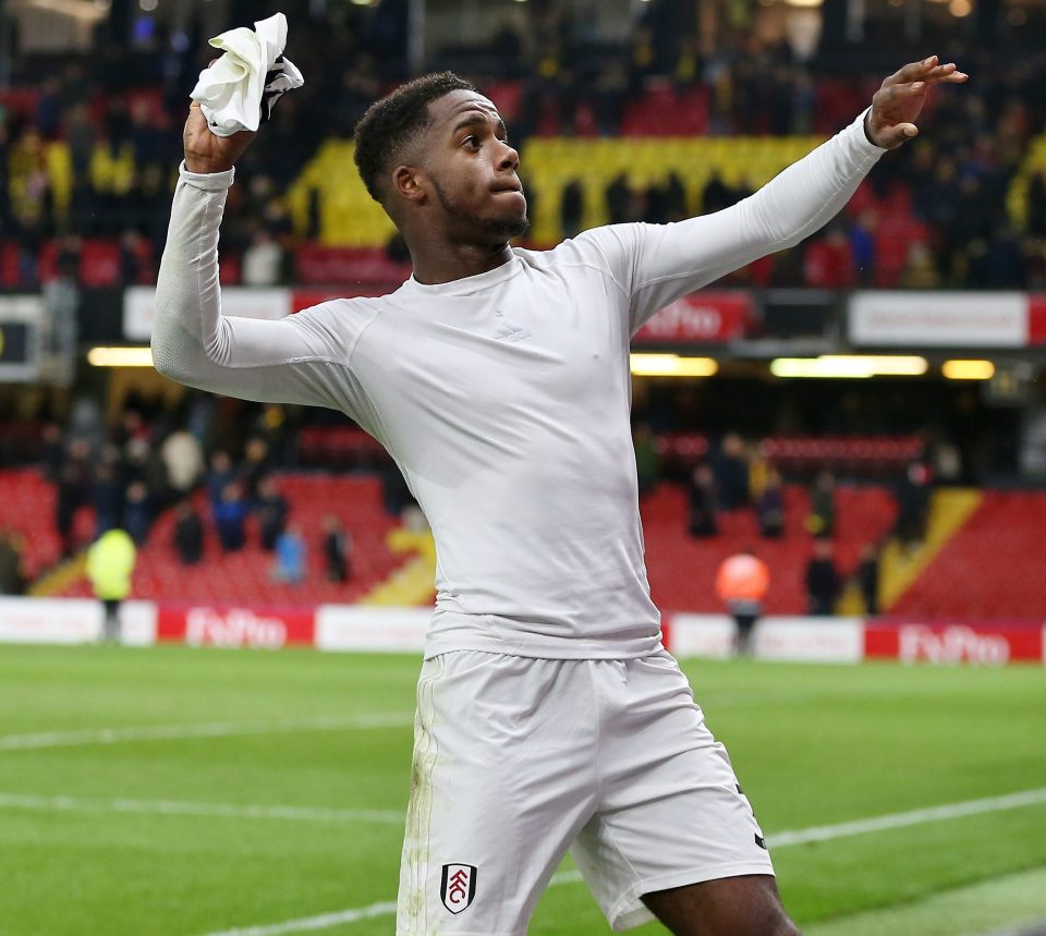  England hopeful Ryan Sessegnon hurls his shirt into the crowd after relegation for Fulham