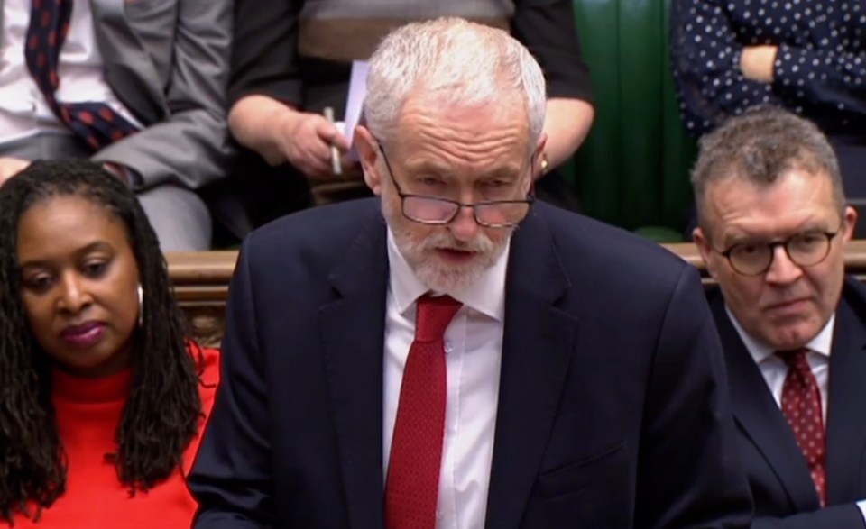  Jeremy Corbyn attacked the PM in the Commons chamber