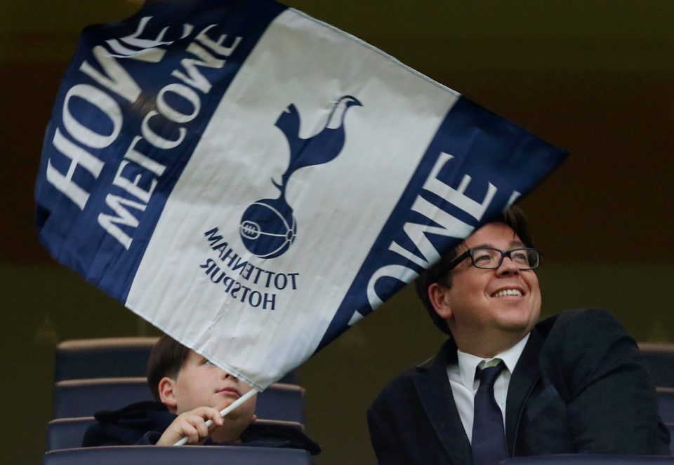  Comedian Michael McIntyre was in the crowd to watch the opening ceremony and his beloved Spurs