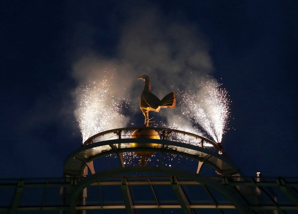  The giant golden cockerel is an impressive feature on top of the new South Stand