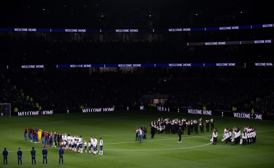  Crystal Palace fans and players were forced to wait for the festivities to end before they could get on with their match