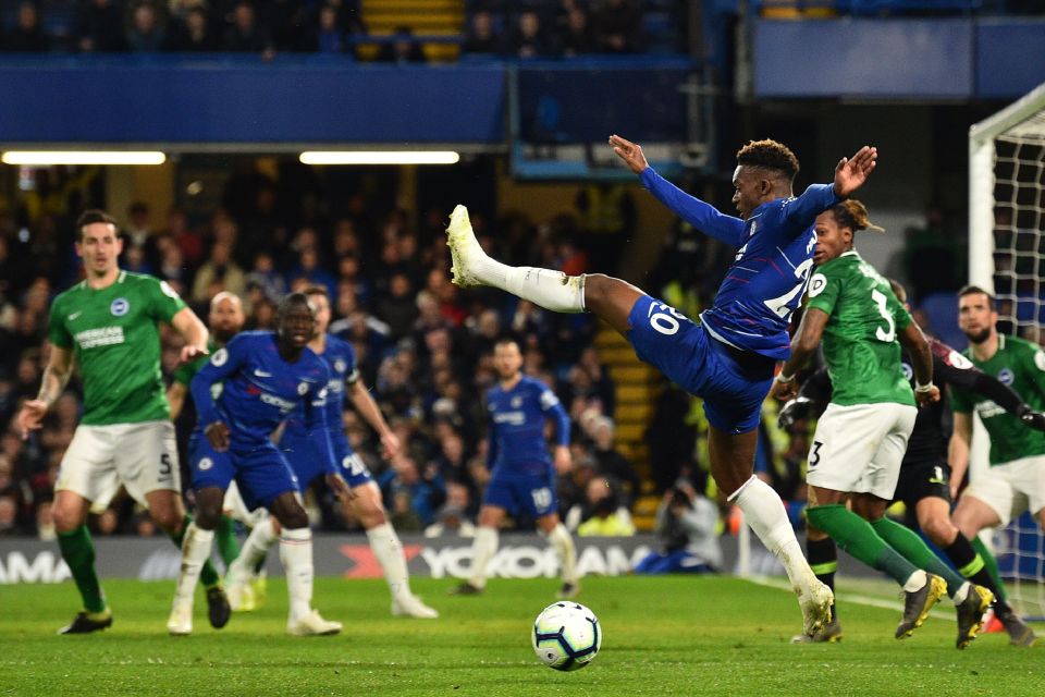  Callum Hudson-Odoi fluffed his best chance to score on his first Premier League start