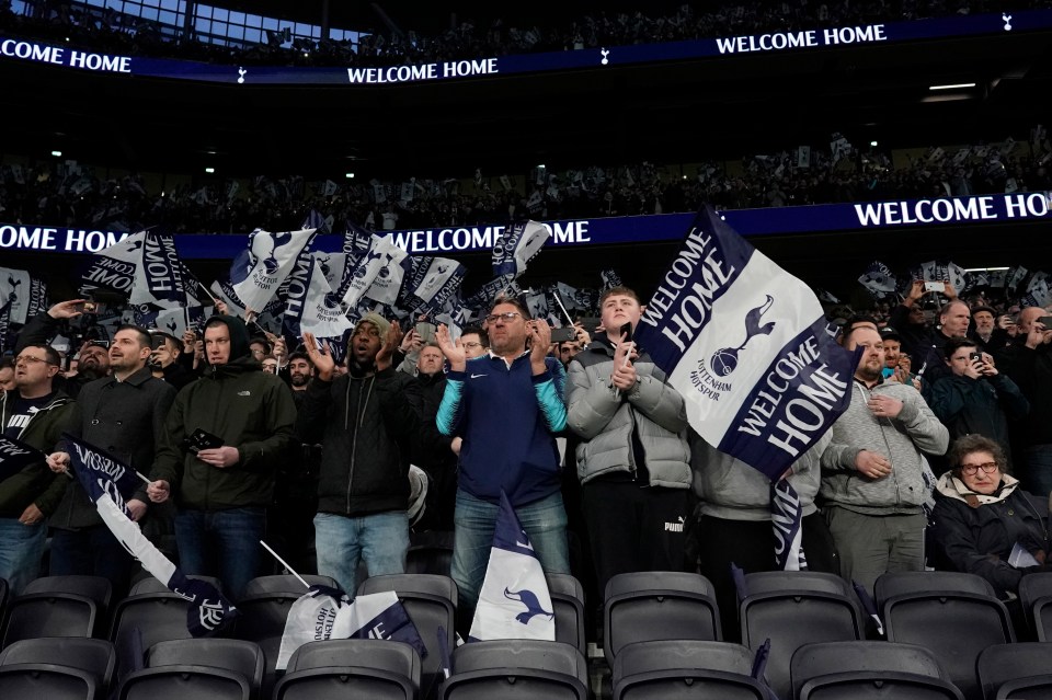  The official attendance for Spurs' game last night was 59,215, exactly 2,847 less than the 62,062 capacity