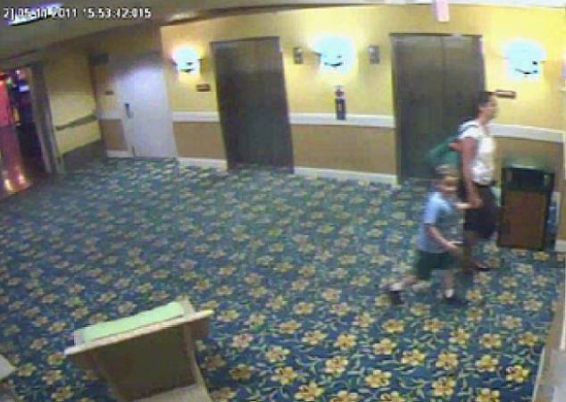 The last known images of Pitzen and his mother were captured on CCTV, checking out of the Kalahari Resort, in Wisconsin Dells