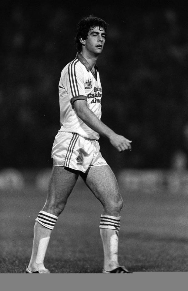  Stevens in action for Brighton in the early 1980s