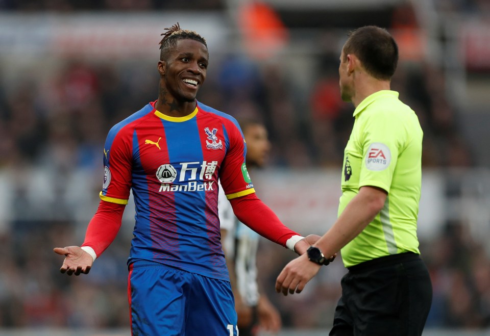  Wilfried Zaha starred in Crystal Palace's 1-0 win over Newcastle on Saturday