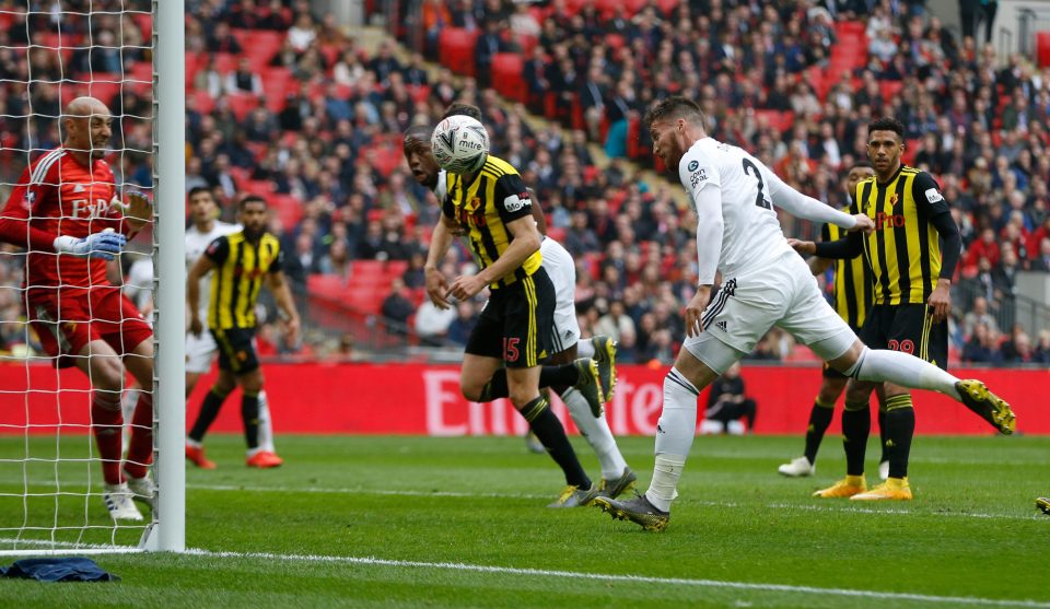  Matt Doherty appeared to have helped but Wolves in the FA Cup final with a goal and an assist at Wembley