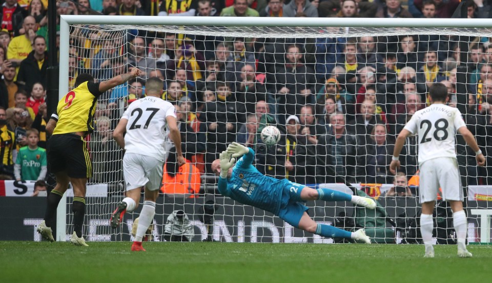 Troy Deeney leathered his penalty past John Ruddy in the 94th minute to send the game into extra time