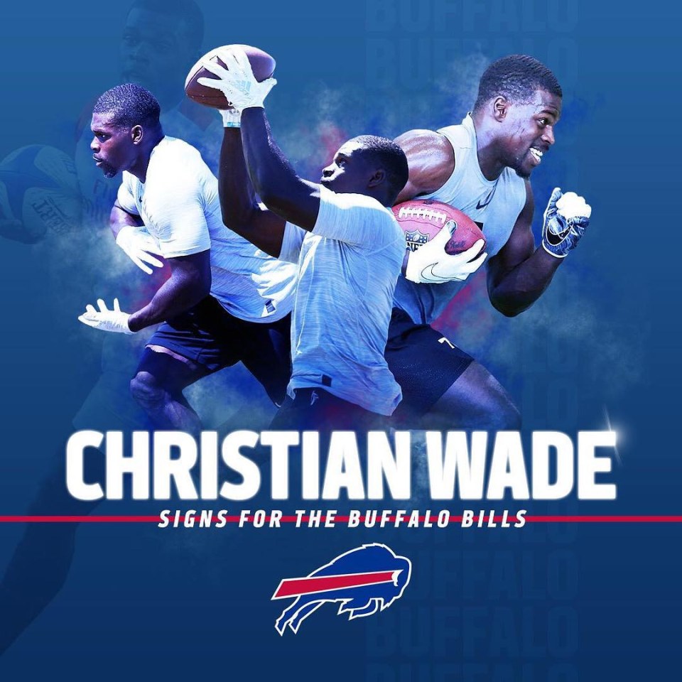  Buffalo Bills are delighted to have bagged the signing of former rugby union star Christian Wade