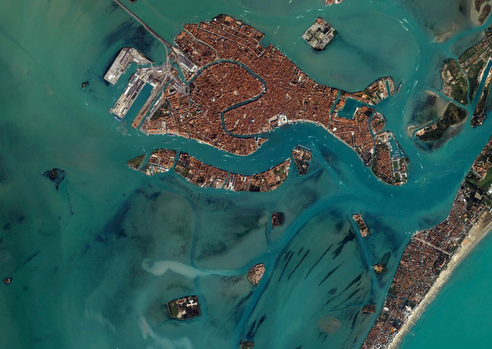  View of Venice in Italy for BBC show Earth From Space