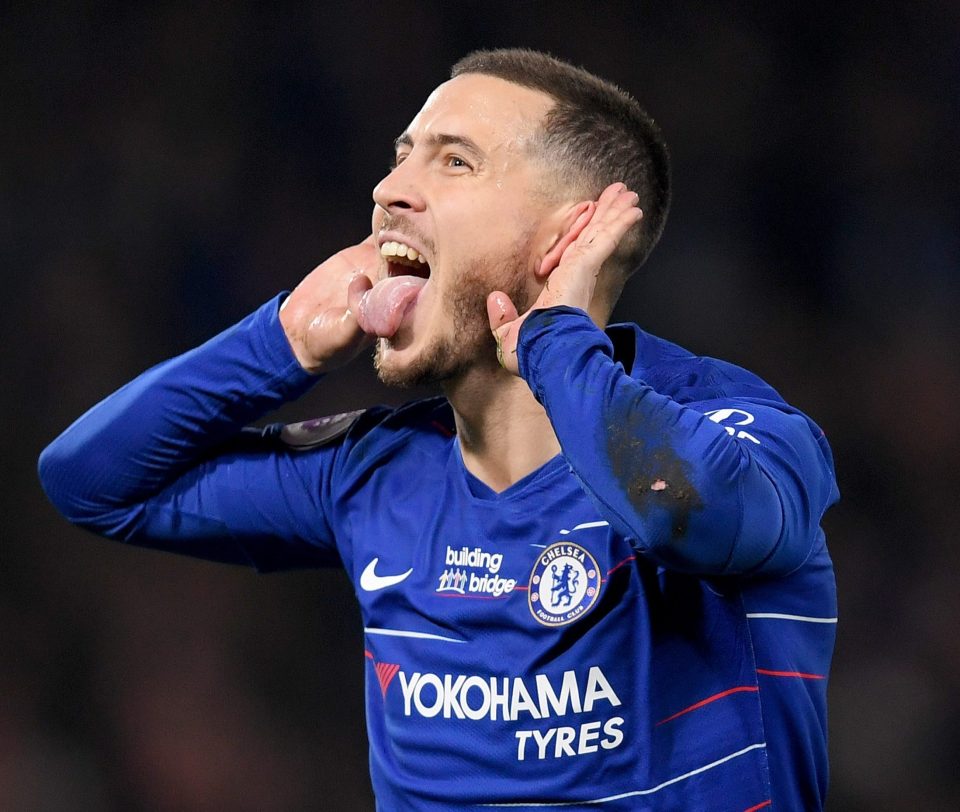  Eden Hazard beat five West Ham players en route to scoring the opener for Chelsea