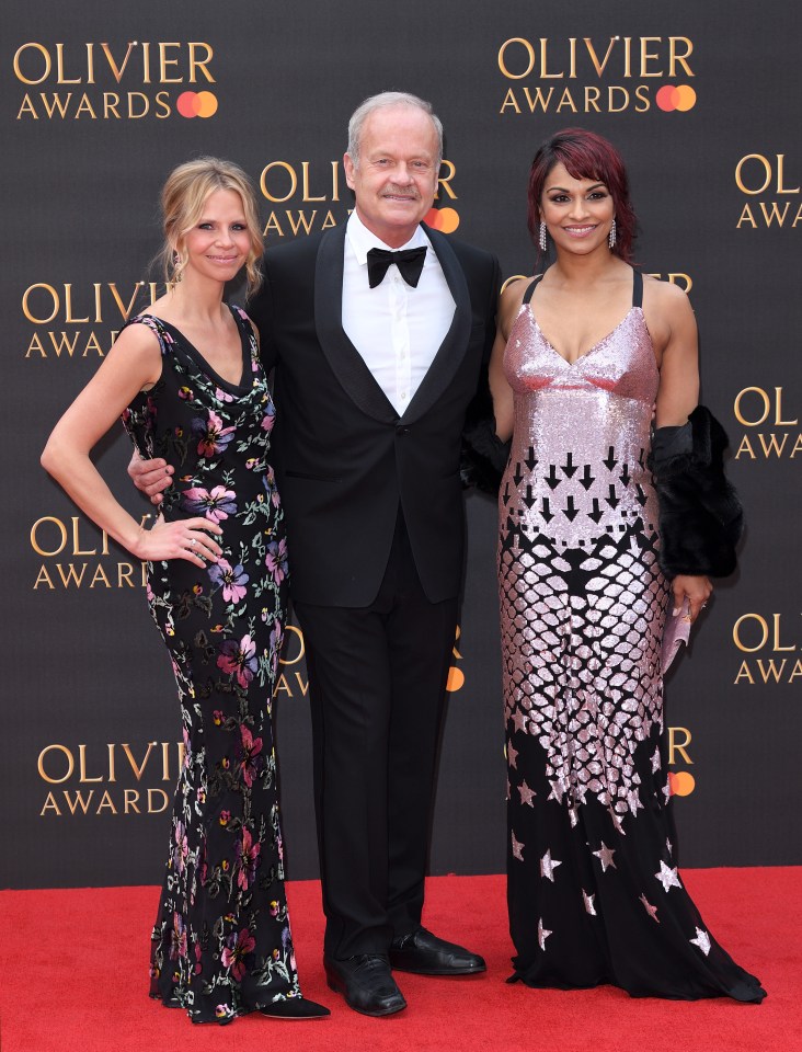  Kayte Walsh, Kelsey Grammer and Danielle de Niese attend The Olivier Awards 2019