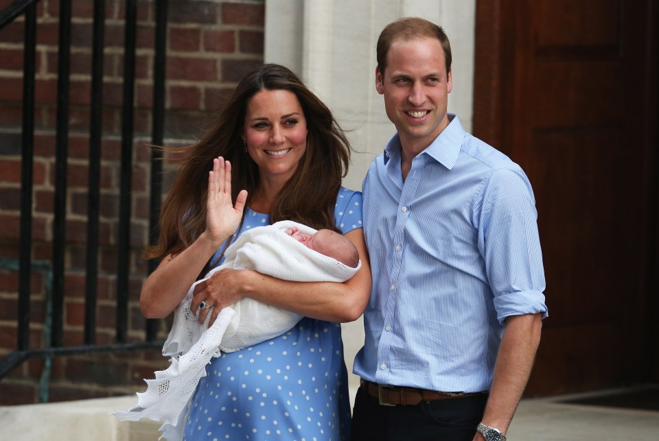  It's thought she will shun the post-birth photocalls Kate does, pictured here with Prince George