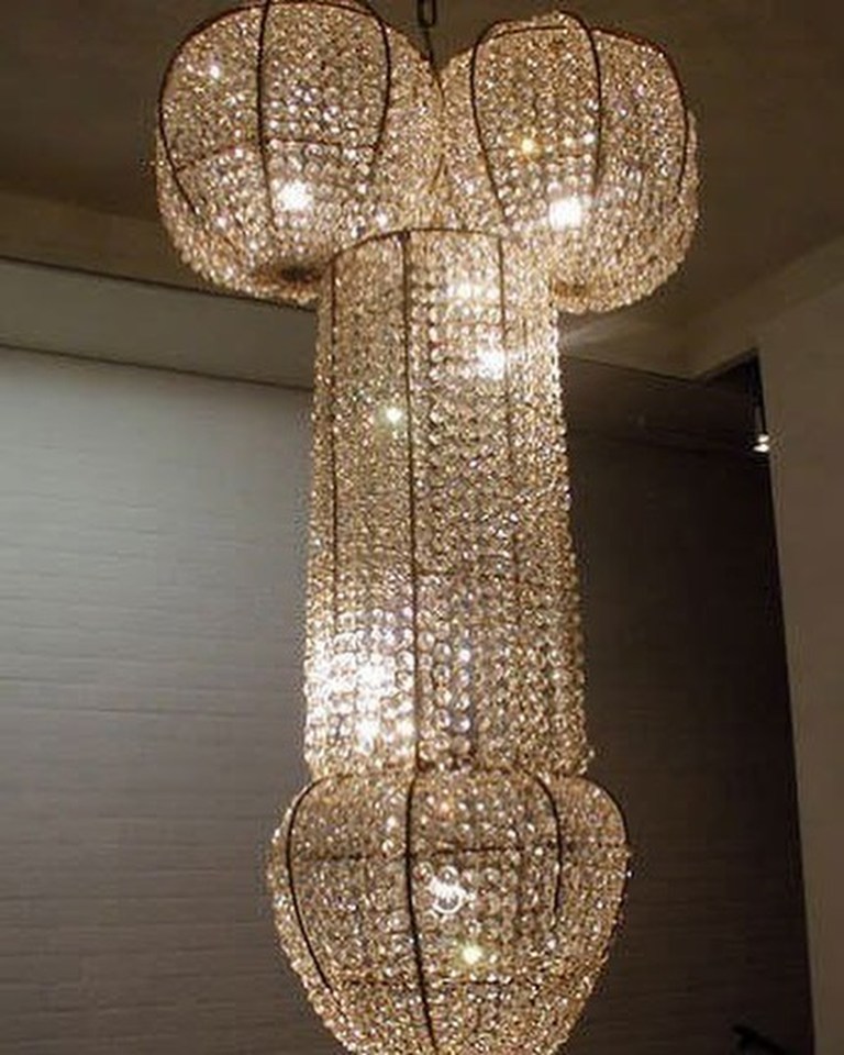  It is hard to know what the designer was thinking when making this particular lampshade